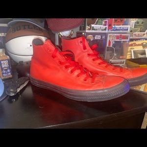 Converse size 12 rain shoe red